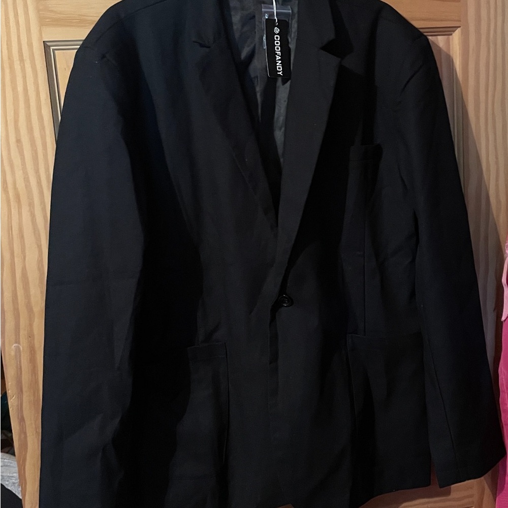 COOFANDY Black Men's Blazer